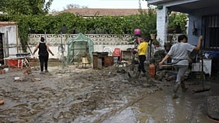 Die Gegend rund um die Landeshauptstadt Madrid wurde vom Regen überflutet.
