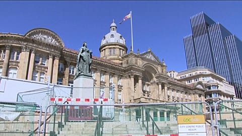 Birmingham, deuxième ville du Royaume-Uni, est en faillite. Mardi 5 septembre 2023.