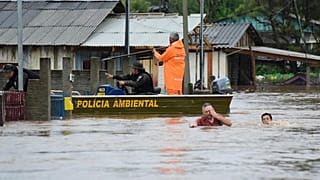 Dramatic scenes as deadly extratropical cyclone hits Brazil state.