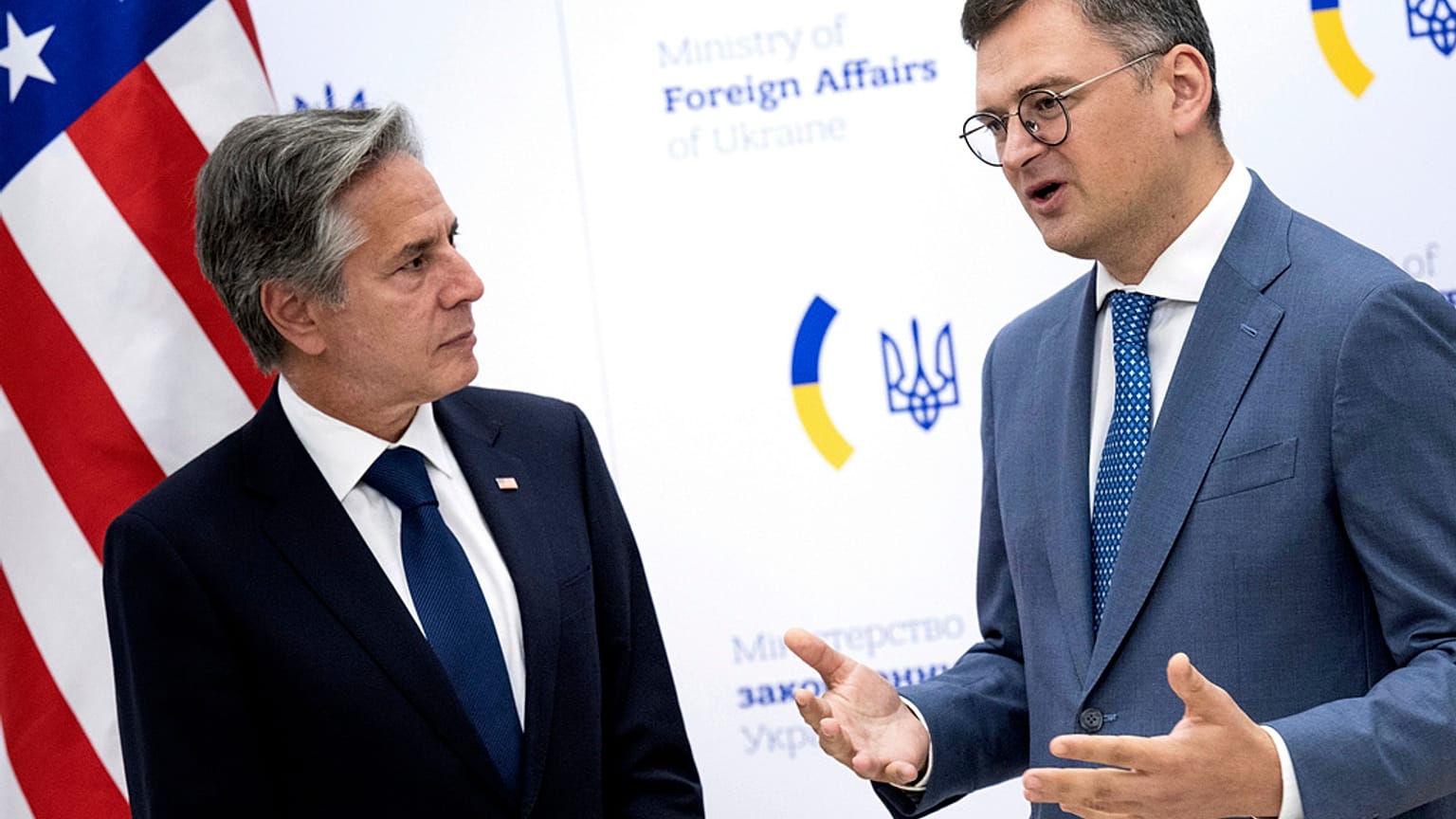 US-Außenminister Blinken und sein ukrainischer Amtskollege Dmytro Kuleba.