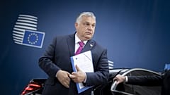 Archív fotó: a magyar kormányfő Brüsszelbe érkezik