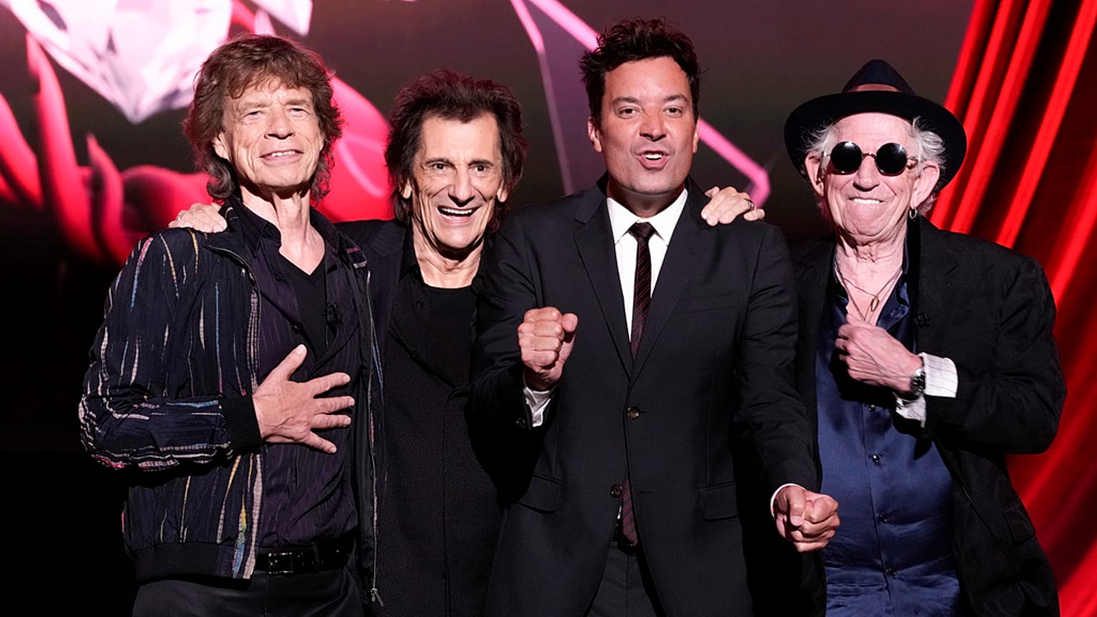 Οι Rolling Stones στην παρουσίαση του νέου υλικού με τον Τζίμι Φάλον