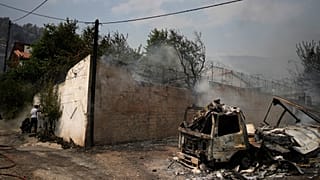 Пожары в Греции