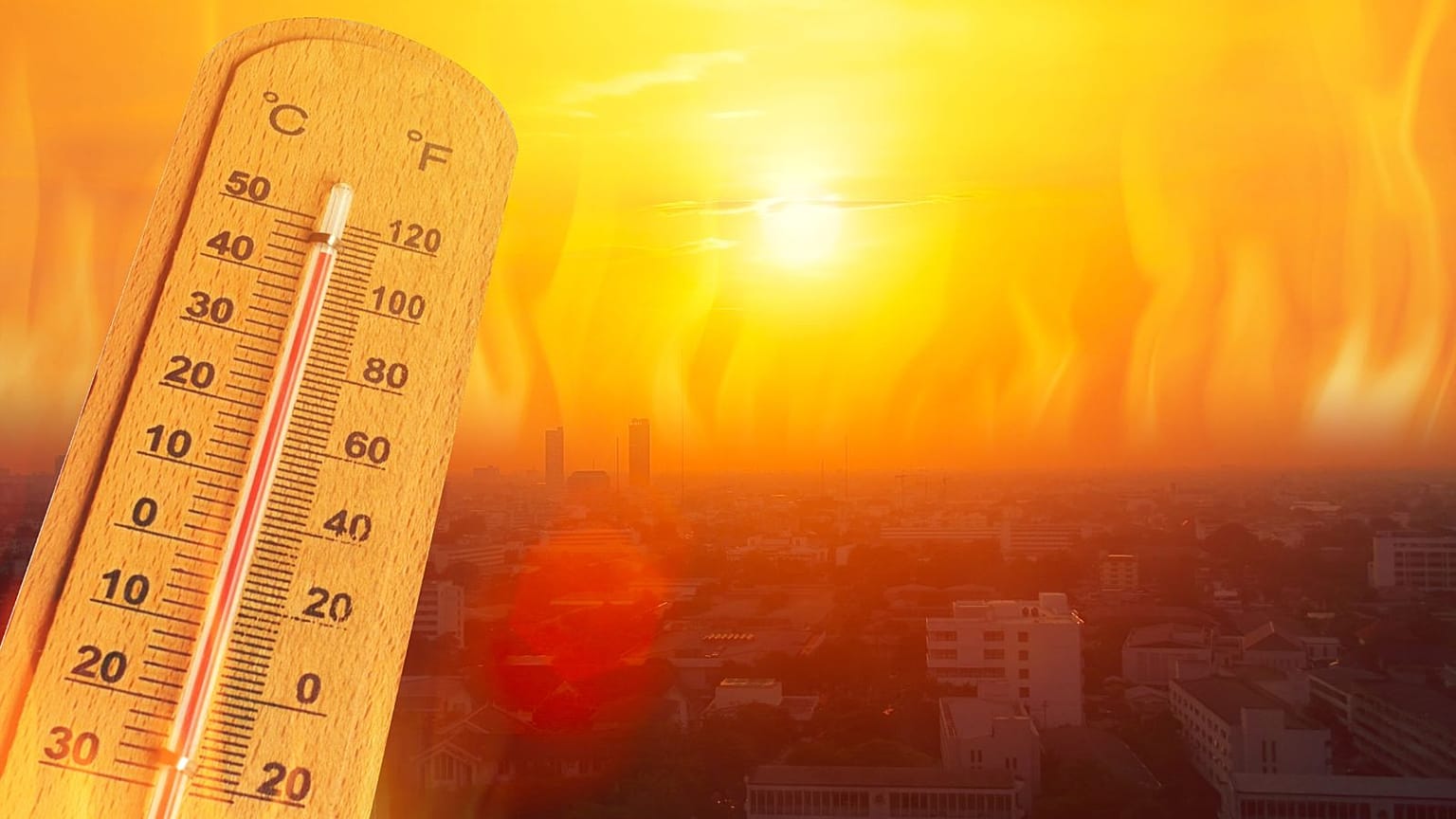 عکس تزئینی از دمای بالای زمین