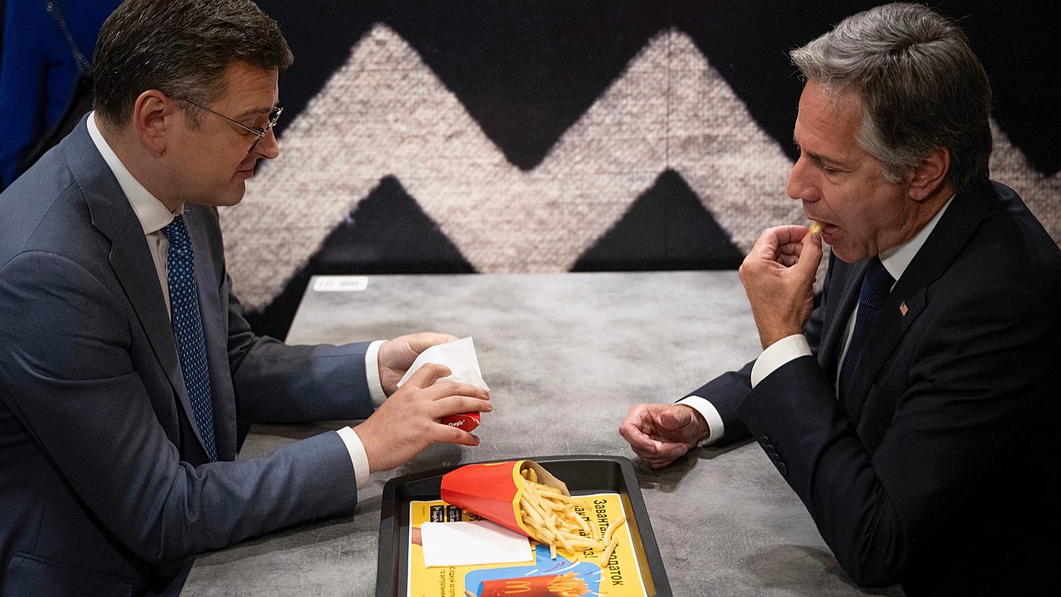 Der ukrainische Außenminister Dmytro Kuleba und sein US-Amtskollege Antony Blinken