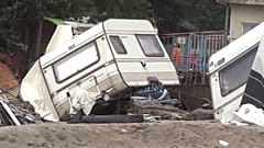 Dégâts sur la côte de la mer Noire en Bulgarie, septembre 2023.