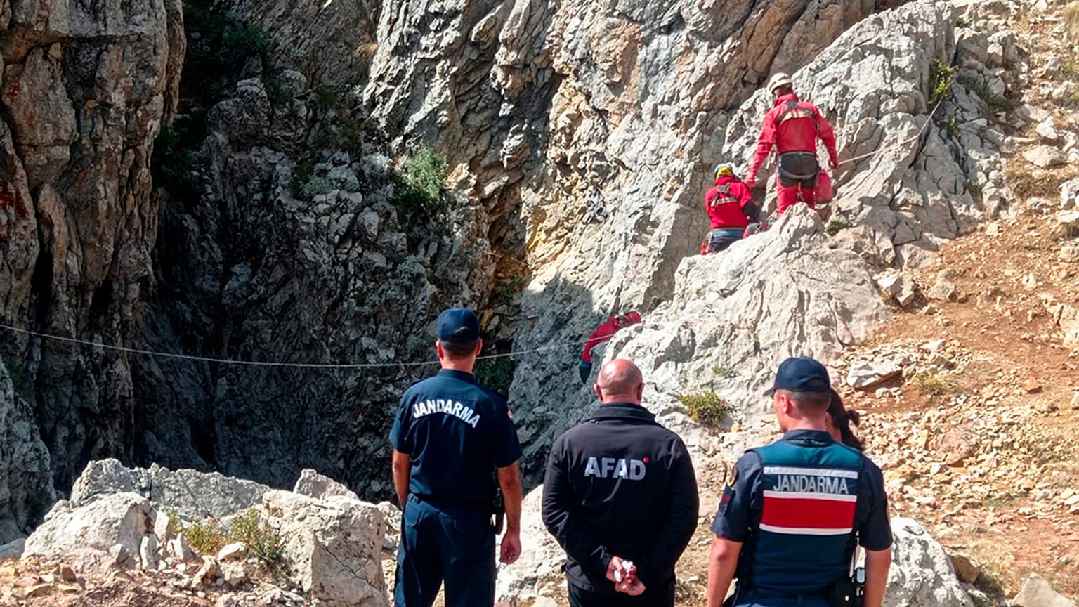 Morca Düdeni'nde arama kurtarma çalışmaları