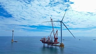 El GWH252-16MW de Goldwind, instalado en un parque eólico marino de la provincia china de Fujian (Goldwind).