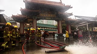 Extremer Regen hat Hong Kong getroffen