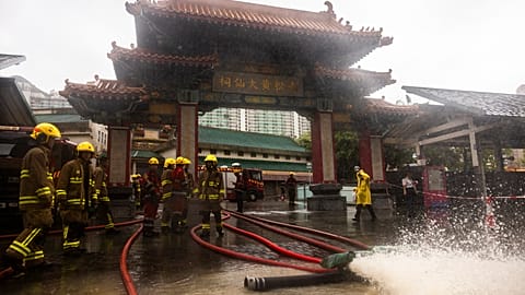 Extremer Regen hat Hong Kong getroffen