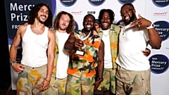 Ezra Collective win the 2023 Mercury Prize with their second studio album, Where I'm Meant To Be," at the awards show at the Eventim Apollo in London, Thursday, Sept. 7, 2023.