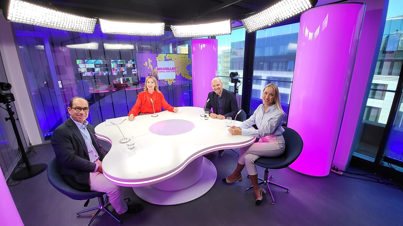 Host Méabh Mc Mahon with Dr. Ian Lesser, Petros Fassoulas and Sandra Pasaric 