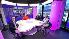 Host Méabh Mc Mahon with Dr. Ian Lesser, Petros Fassoulas and Sandra Pasaric 