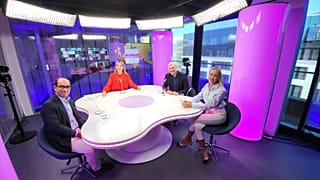 Host Méabh Mc Mahon with Dr. Ian Lesser, Petros Fassoulas and Sandra Pasaric 