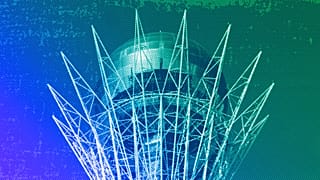 The Baiterek Tower monument in Astana, January 2021