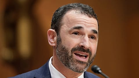 Daniel Werfel testifies before the Senate Finance Committee during his confirmation hearing to be the Internal Revenue Service Commissioner, Feb. 15, 2023, in Washington.