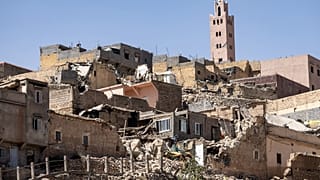 آثار الزلزال في المغرب