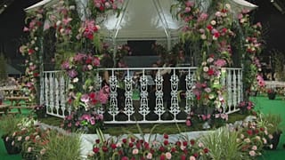 Uma das instalações no Mundial Interflora, em Manchester