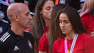 Luis Rubiales na última vez em que partilhou um evento com a seleção feminina