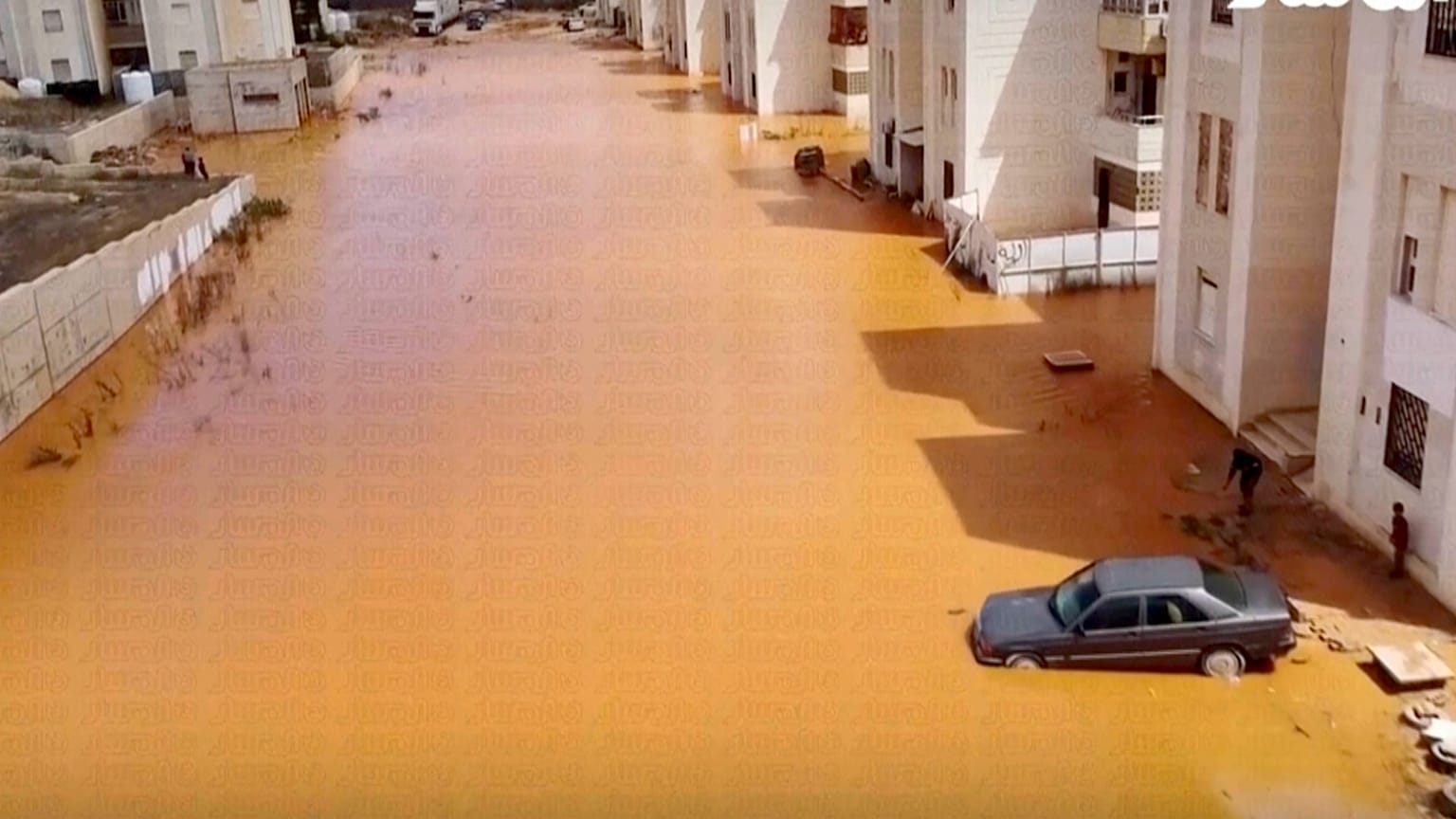 في مدينة المرج الليبية 