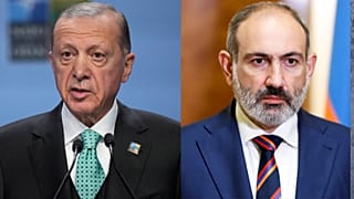 رجب طیب اردوغان، رئیس جمهوری ترکیه و نیکول پاشینیان، نخست وزیر ارمنستان