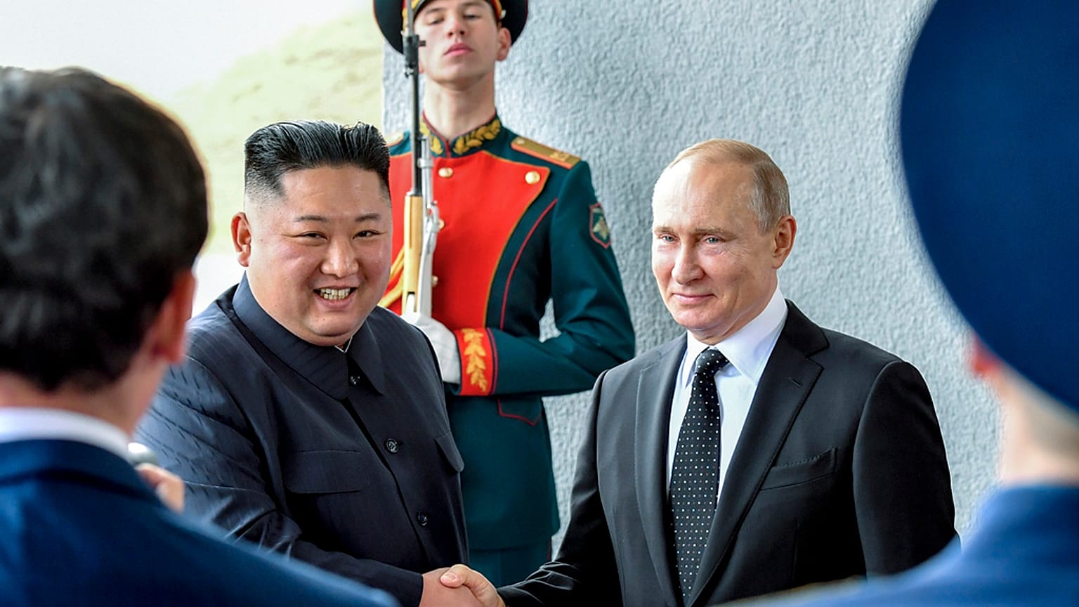 Kim és Putyin Vlagyivosztokvan, 2023 szeptember