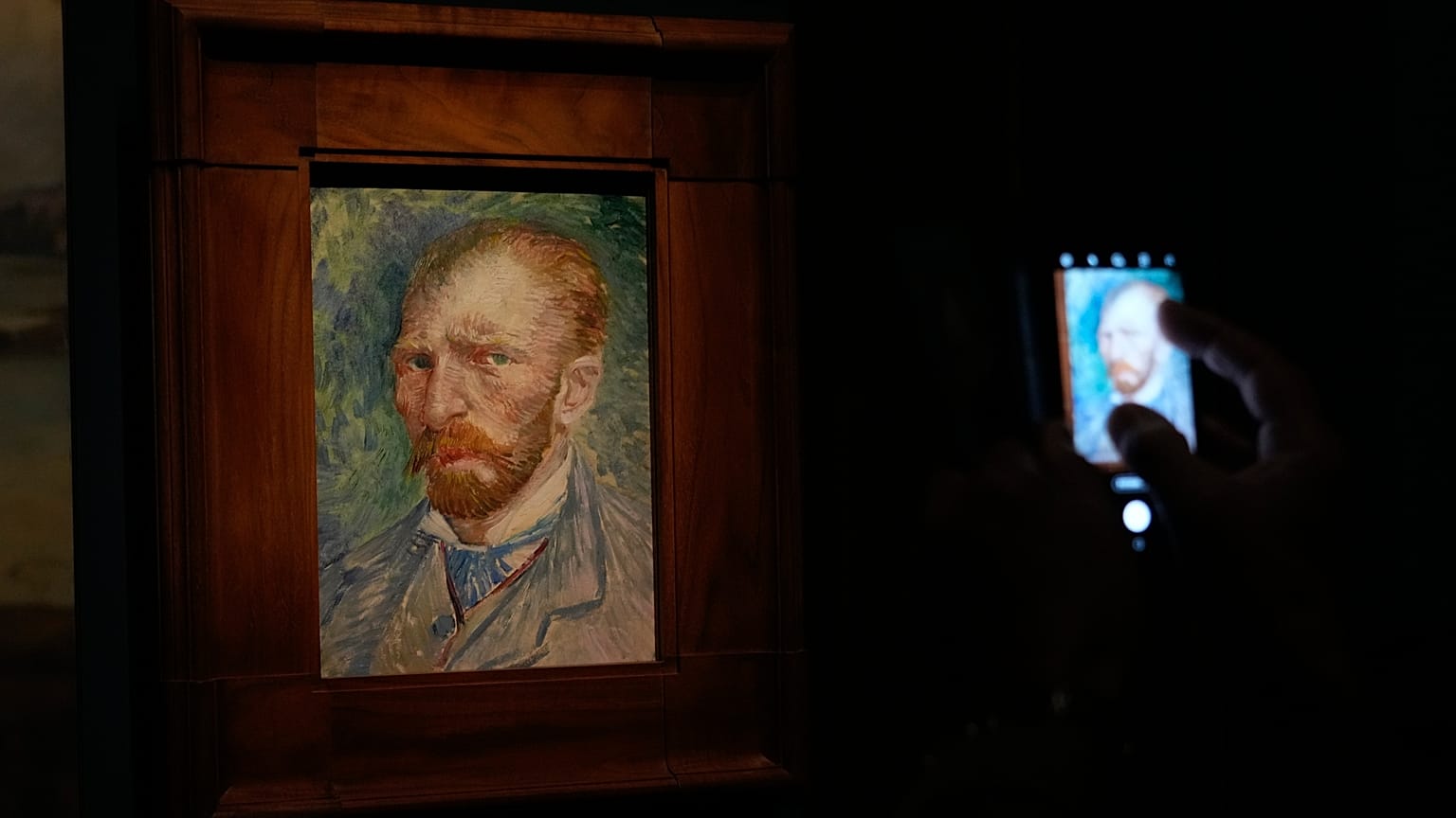 Hollandalı ressam Vincent van Gogh'un tuval üzerine yağlıboya otoportresi (1889)