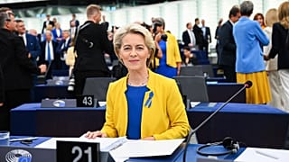 Председатель Еврокомиссии Урсула фон дер Ляйен в Европарламенте