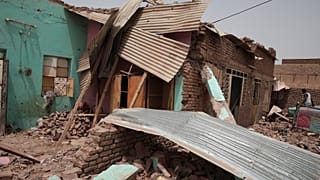 تعرض منزل للقصف في الخرطوم - السودان.2023/04/25