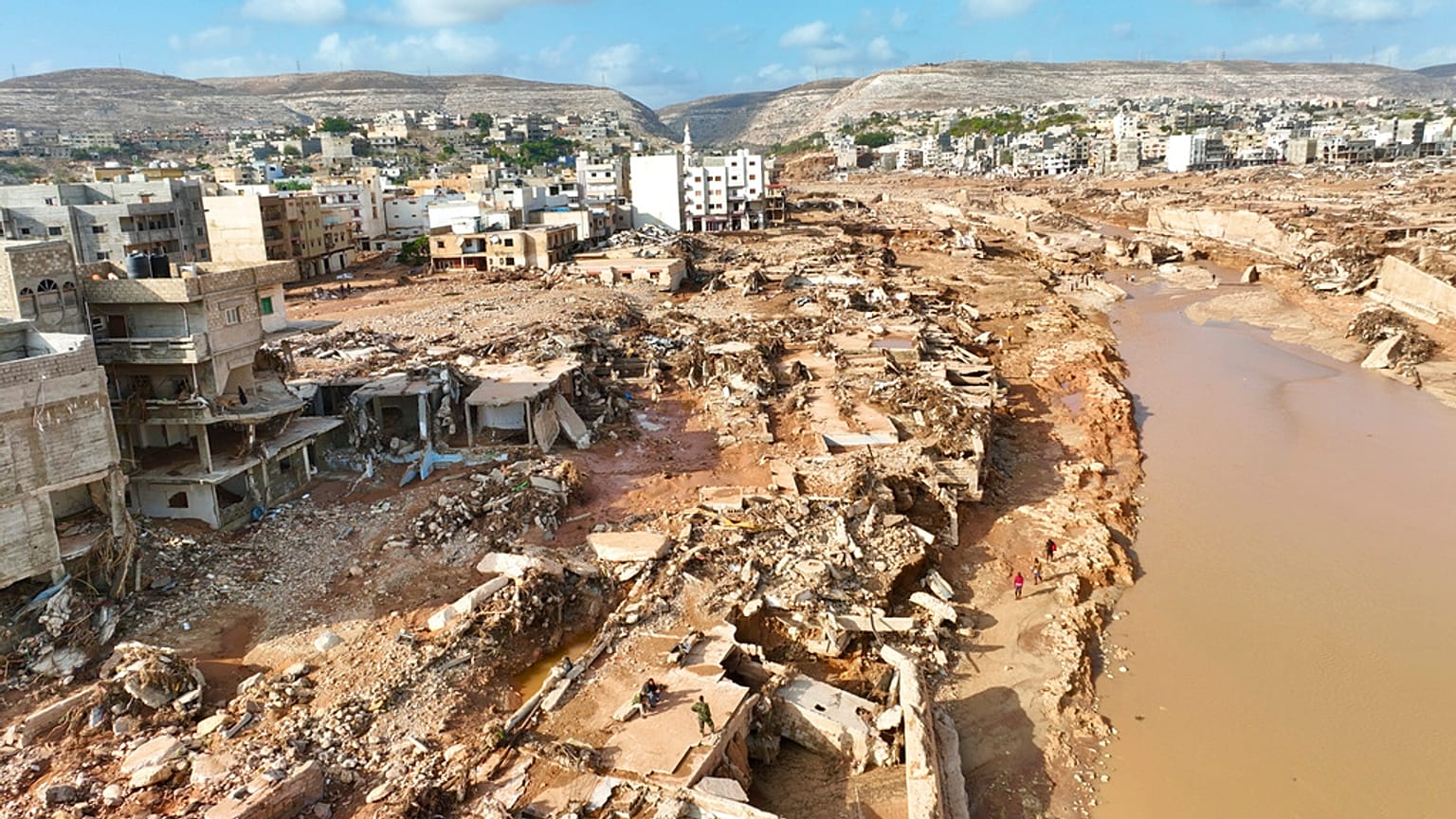 A general view of the city of Derna is seen on Tuesday, Sept. 12., 2023. 