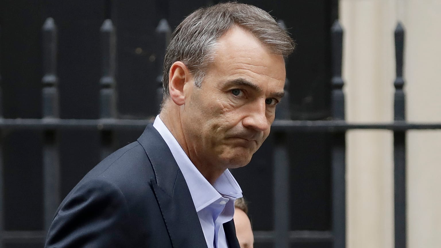 Bernard Looney, then CEO of oil and gas company BP, walks into 10 Downing Street in London, Friday, Sept. 11, 2020.