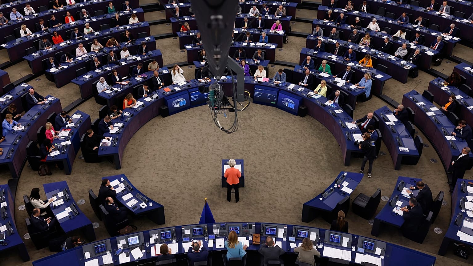 Η Πρόεδρος της Κομισιόν ενώπιον των ευρωβουλευτών για την καθιερωμένη ομιλία της στο Στρασβούργο.