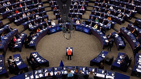 Ursula von der Leyen delivered the State of the Union speech before the European Parliament in Strasbourg.