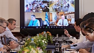 Από την τηλεδιάσκεψη για τις πλημμύρες