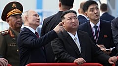 Kim und Putin in Russland 