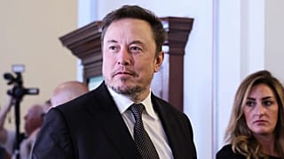 Elon Musk arrives for a bipartisan Artificial Intelligence (AI) Insight Forum for all US senators hosted by Senate Majority Leader Chuck Schumer at the US Capitol.