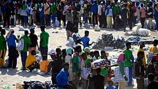 Miles de migrantes en Lampedusa