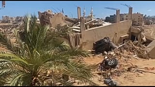 Devastación total en la costa este de Libia.