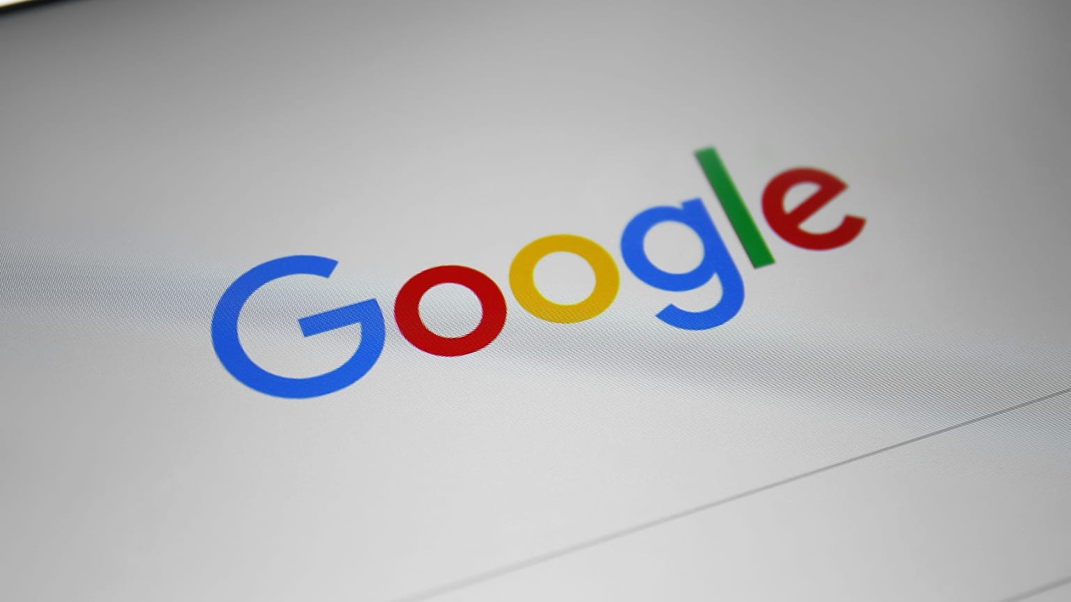 Google on a laptop