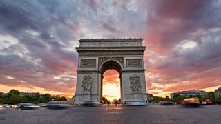 The Arc de Triomphe in Paris