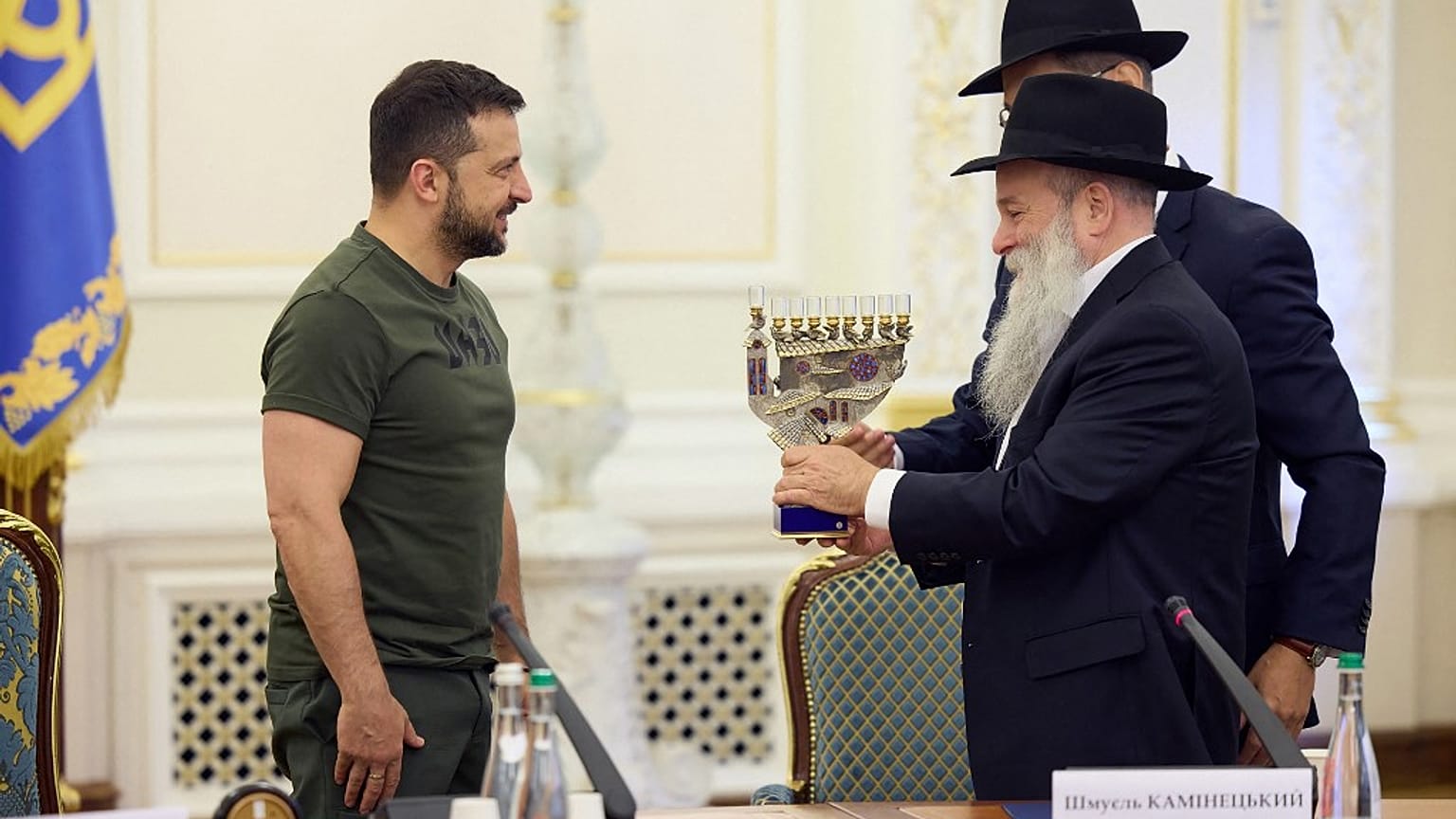 زلنسکی در دیدار با نمایندگان جامعه یهودی در آستانه سال نوی یهودیان