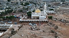 Nach dem Sturm Daniel brachen zwei Staudämme nahe Darna in Libyen. 