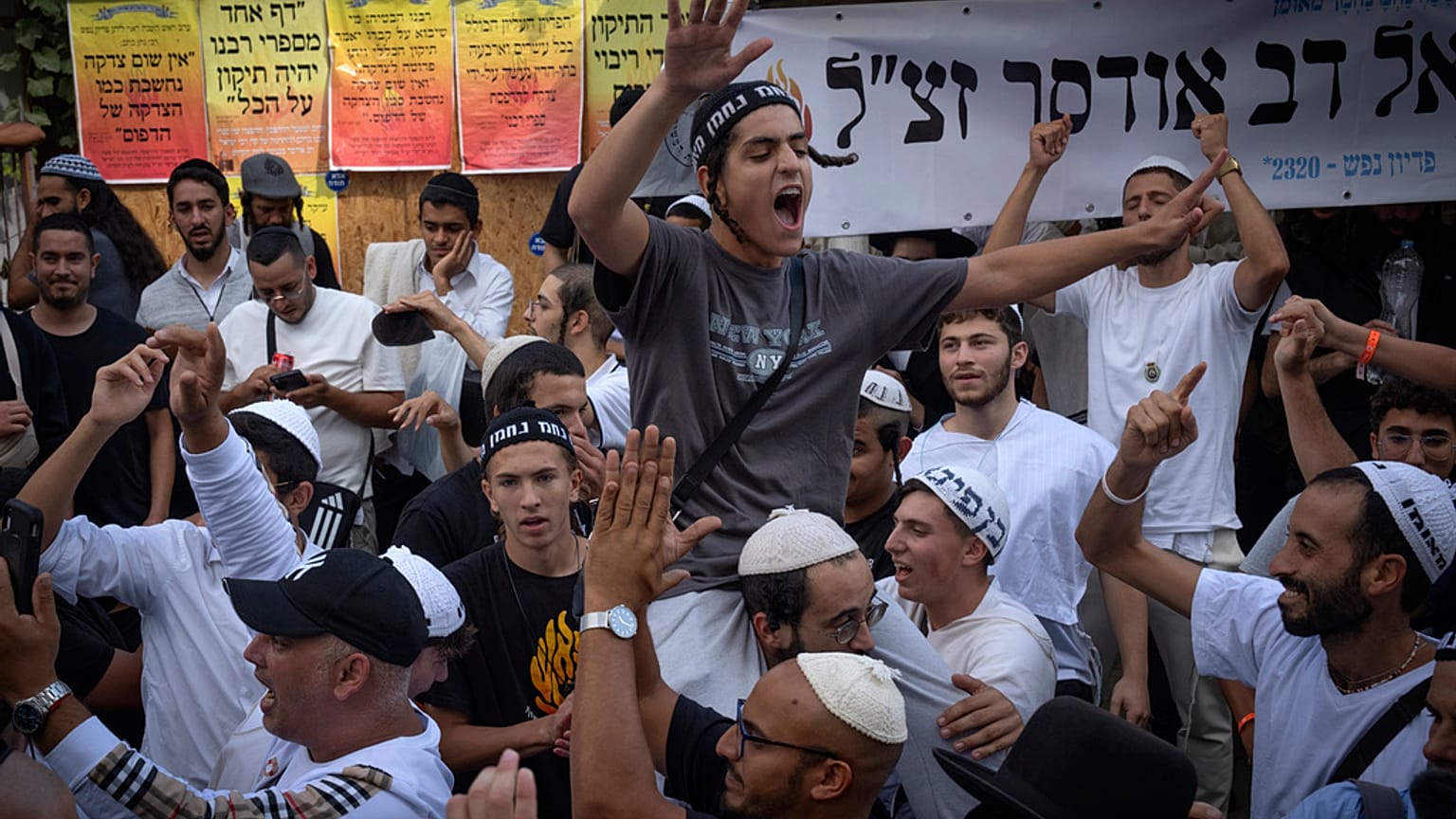 Feiern in Uman in der Ukraine zu Rosch ha-Schana