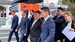 Kim Jong Un während seines Russland-Besuches