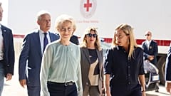 AB Komisyonu Başkanı Ursula von der Leyen, İtalya Başbakanı Giorgia Meloni 