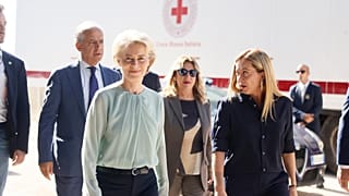 AB Komisyonu Başkanı Ursula von der Leyen, İtalya Başbakanı Giorgia Meloni 