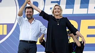 Маттео Сальвини и Марин Ле Пен. Понтида, Италия. 17 сентября 2023.