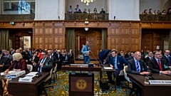 Blick in den Verhandlungssaal am Internationalen Gerichtshof