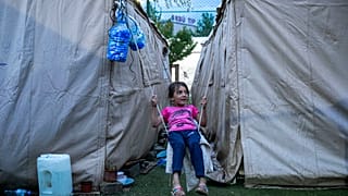 Πρόχειρος καταυλισμός στο Καχρανμαρμαράς της Τουρκίας μετά τους φονικούς σεισμούς 