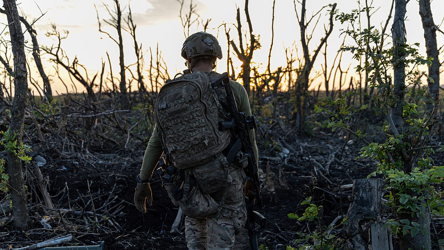 A solider in Ukraine. 
